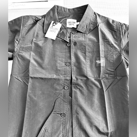 Gallery Dept zumma tracksuit shirt and shorts black nylon - Picture 2 of 7